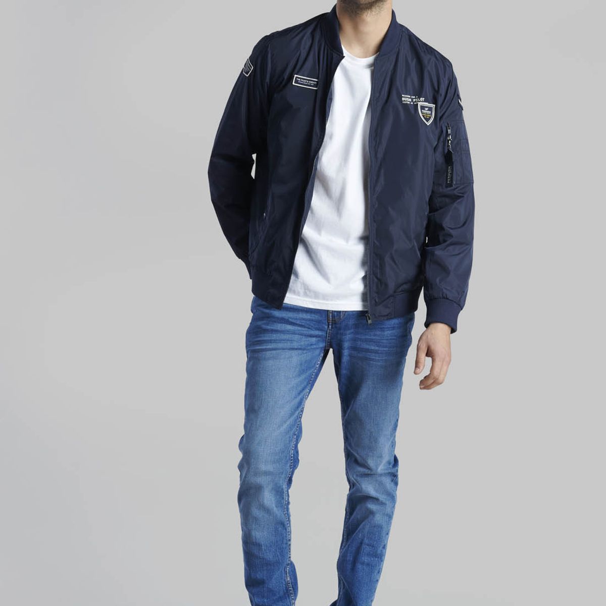 FEROUCH - Chaqueta Pilot Sport Azul Ferouch