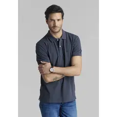 FEROUCH - Polera Pique Basica Gris