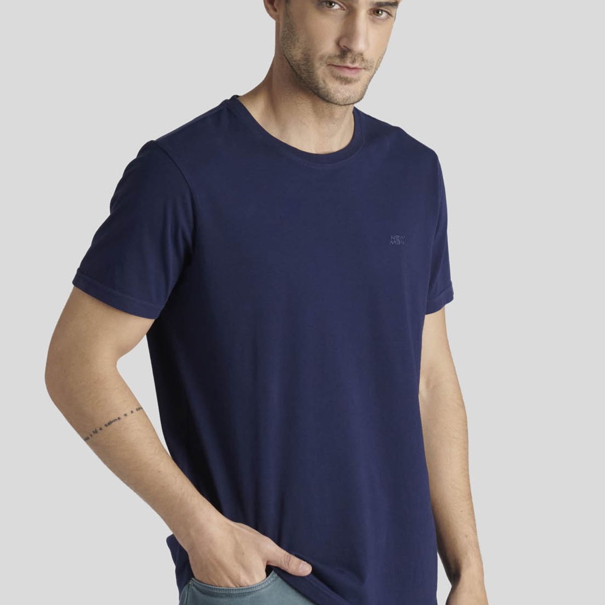 NEW MAN - Polera Nantes Heritage Azul New Man