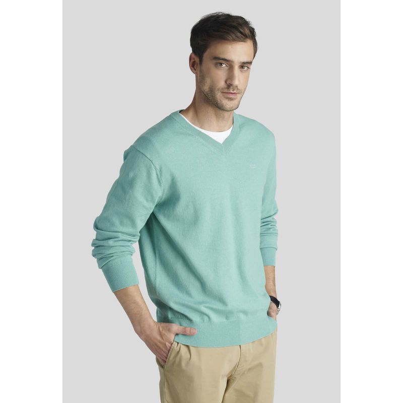 NEW MAN - Sweater Nantes Heritage Verde New Man