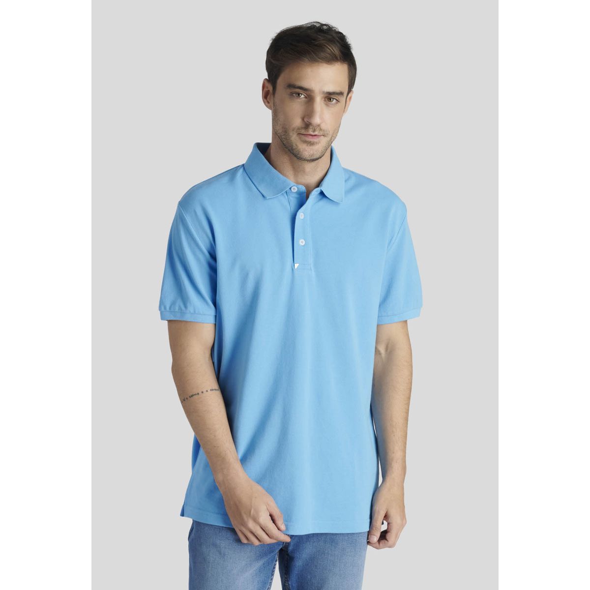NEW MAN - Polo Nantes Heritage Celeste New Man