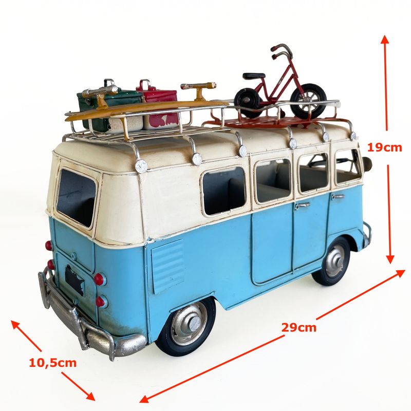 MONTREAL - Auto A Escala Kombi De Colección Decoración Vintage Fierro
