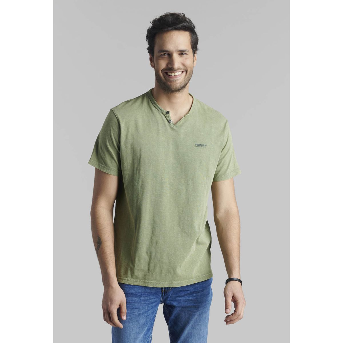 FEROUCH - Polera Oregon Verde Ferouch