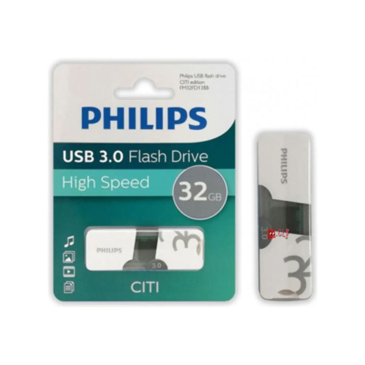 PHILIPS - Pendrive 32gb Philips Citi 3.0 - Ps