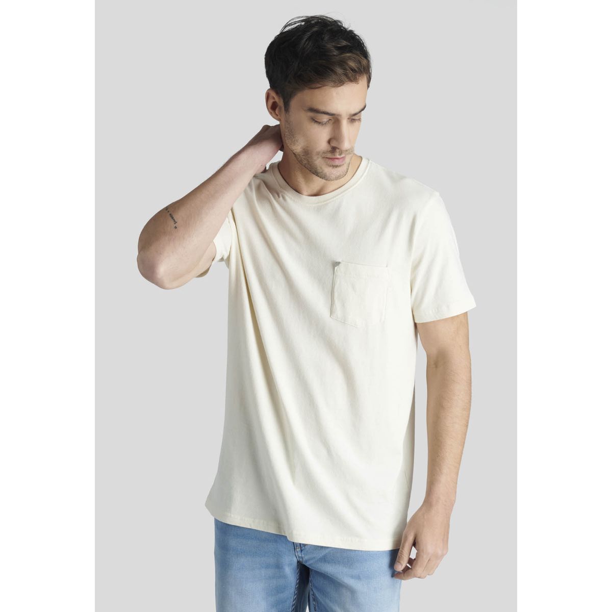 NEW MAN - Polera Lisboa Heritage Beige New Man