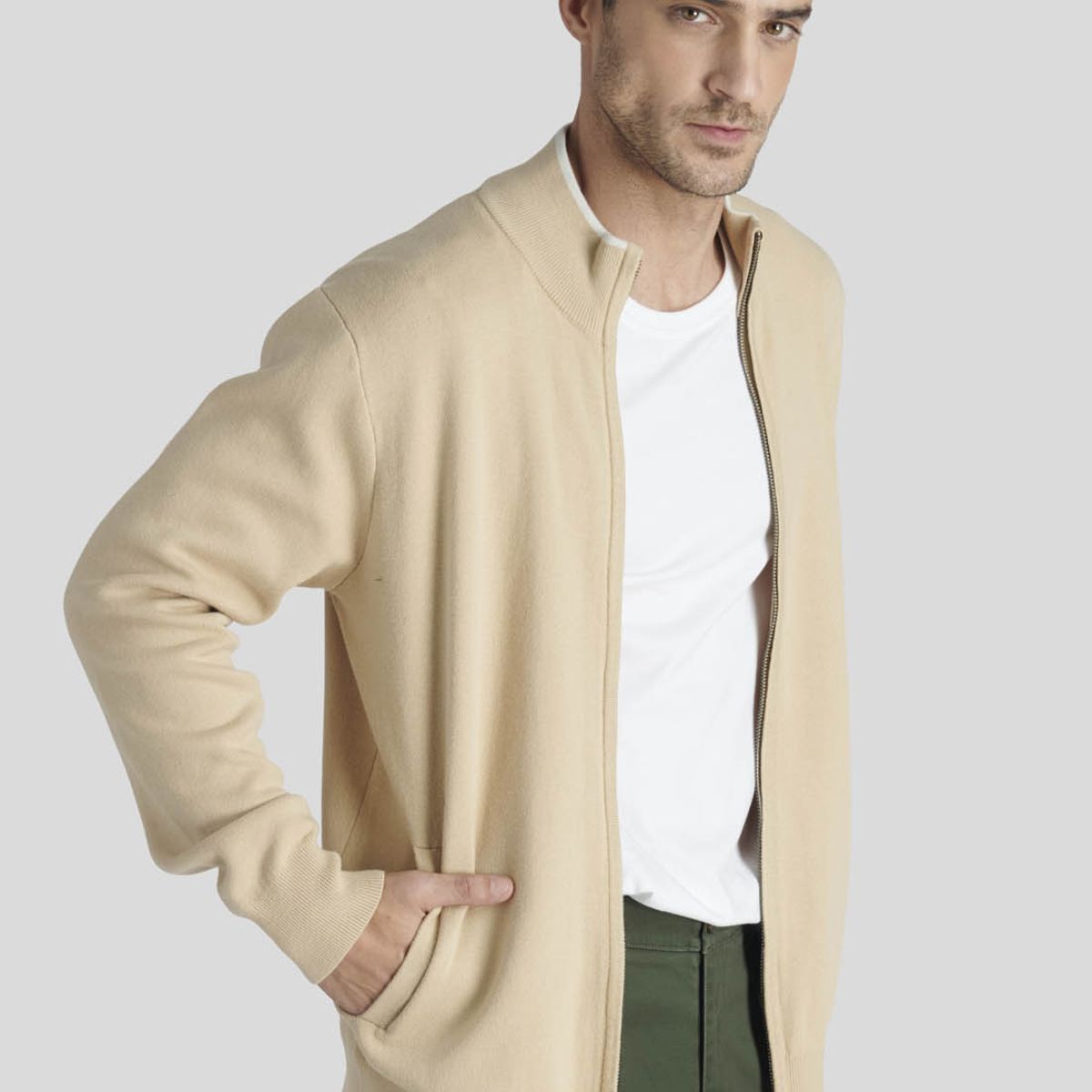 NEW MAN - Sweater Luarca Heritage Beige New Man