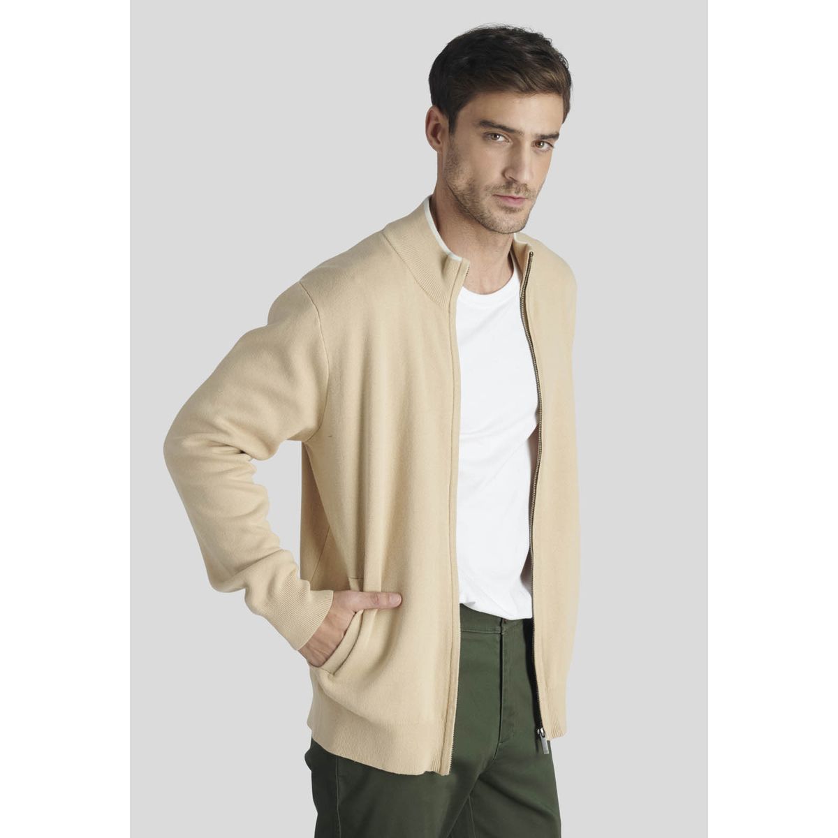 NEW MAN - Sweater Luarca Heritage Beige New Man