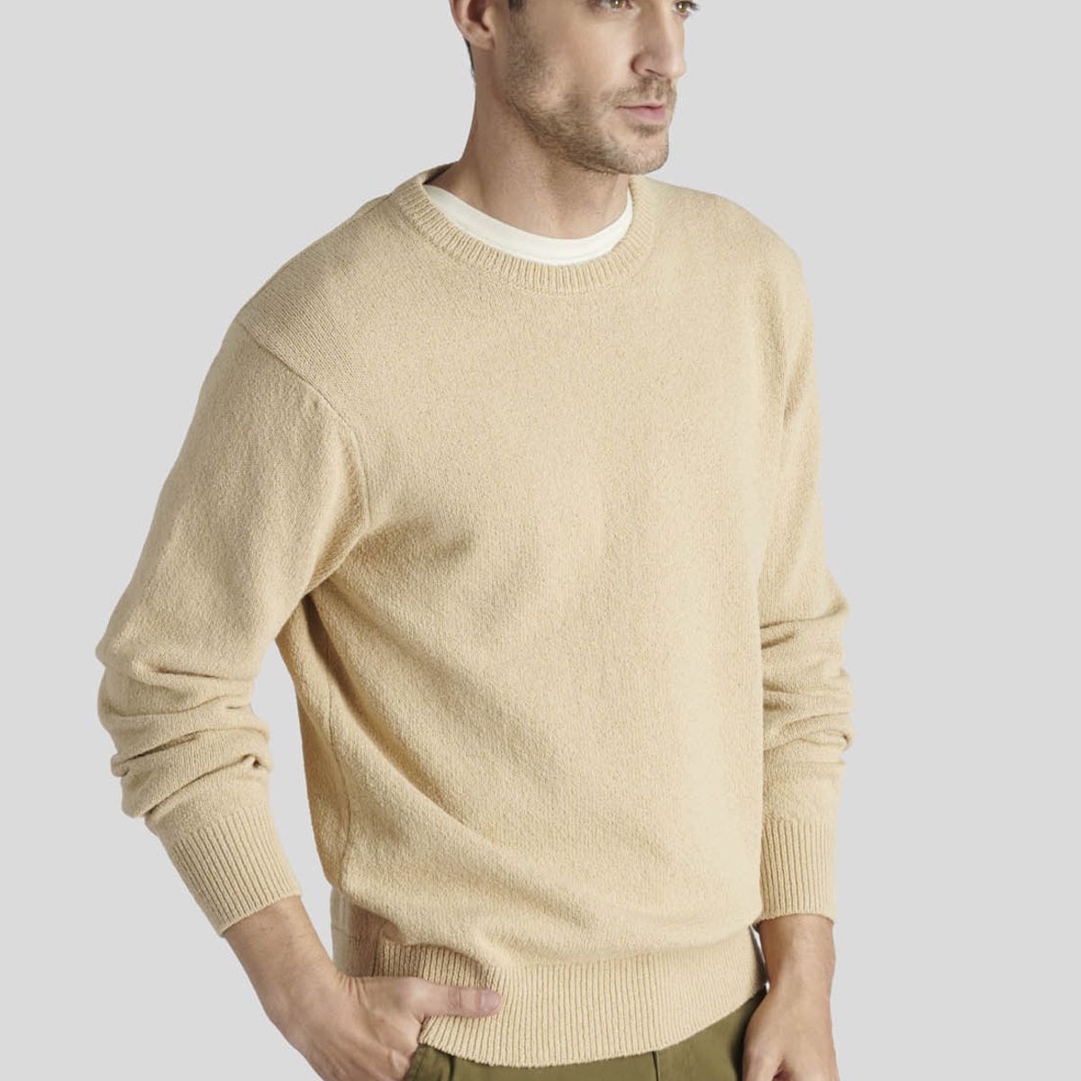 NEW MAN - Sweater Toledo Heritage Beige New Man