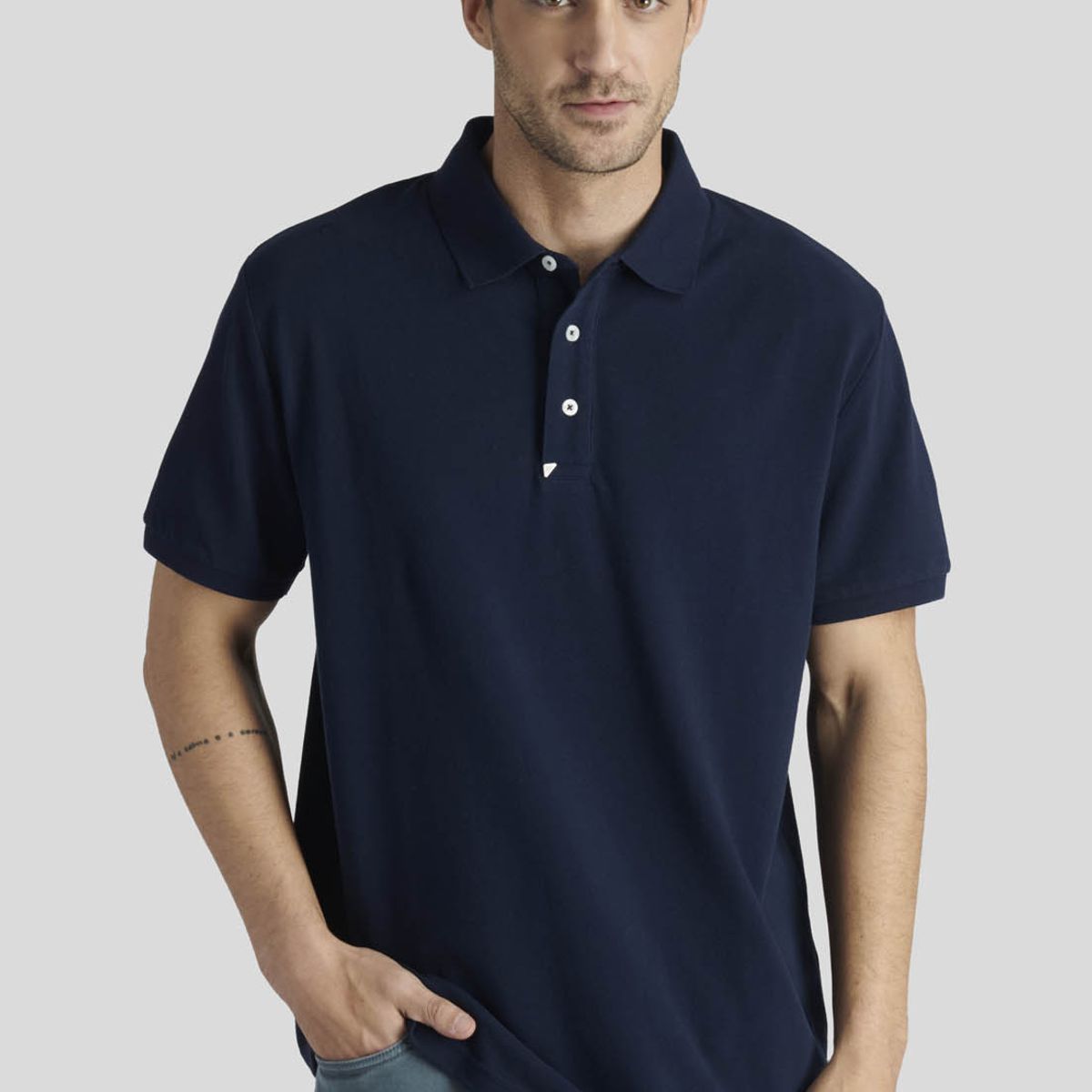 NEW MAN - Polo Nantes Heritage Azul New Man