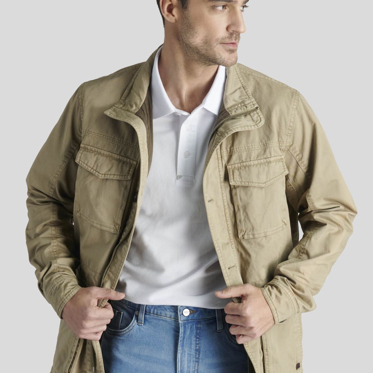 NEW MAN - Chaqueta Madrid Avant-Garde Beige New Man