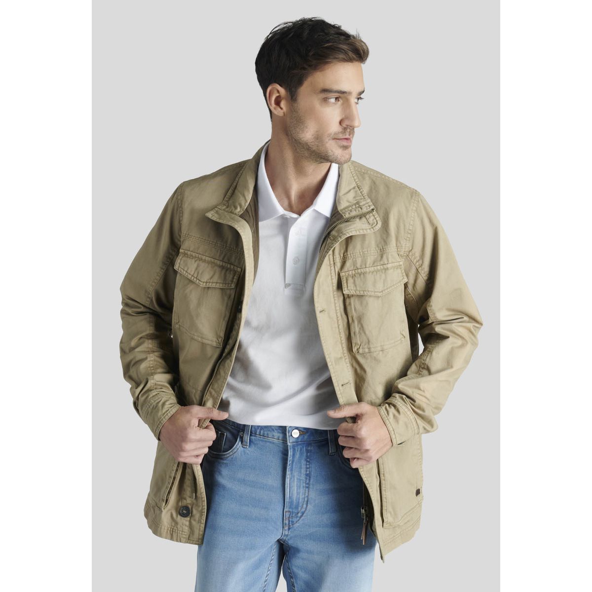 NEW MAN - Chaqueta Madrid Avant-Garde Beige New Man