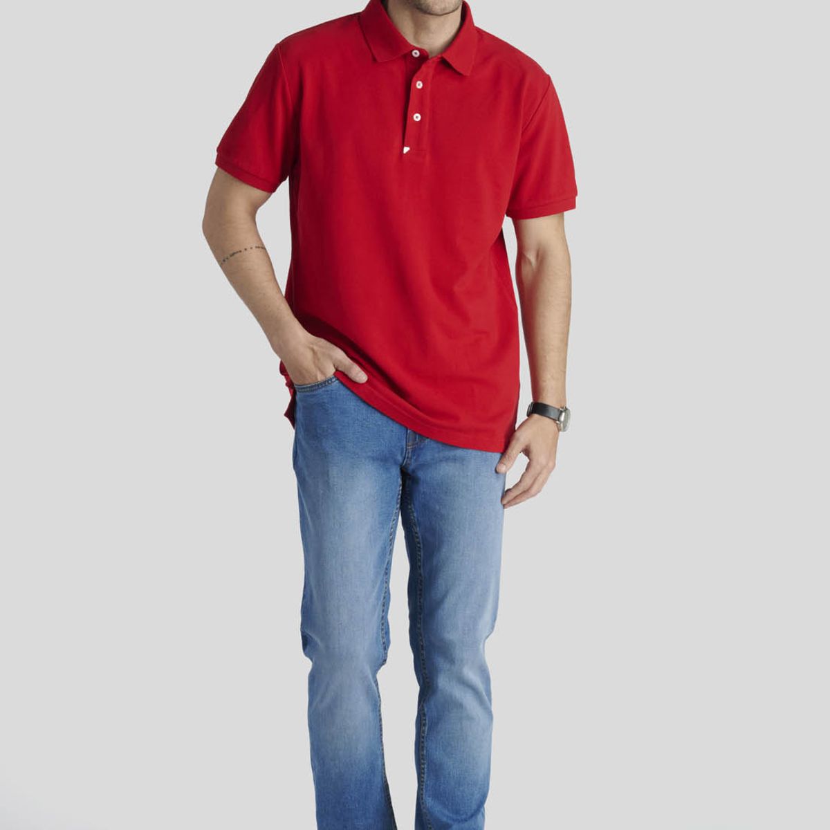 NEW MAN - Polo Nantes Heritage Rojo New Man