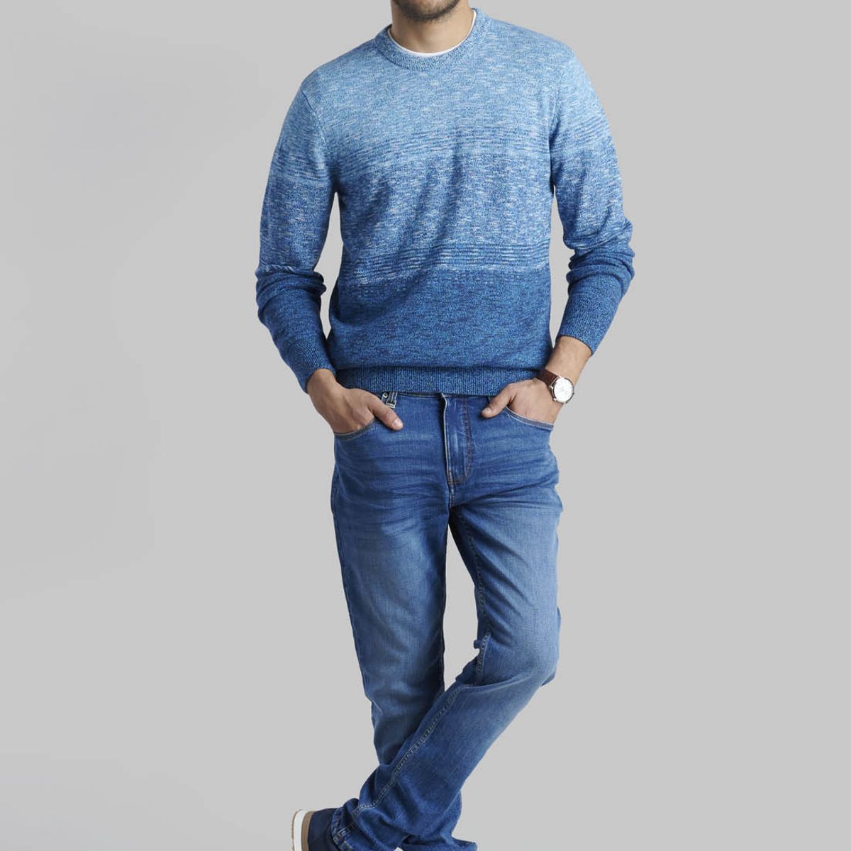 FEROUCH - Sweater Austin Sport Azul Ferouch