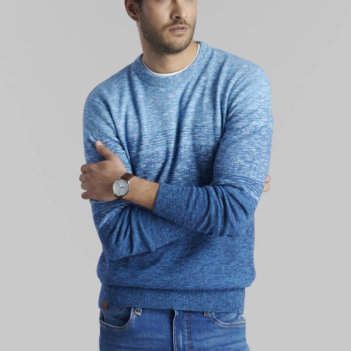 FEROUCH - Sweater Austin Sport Azul Ferouch