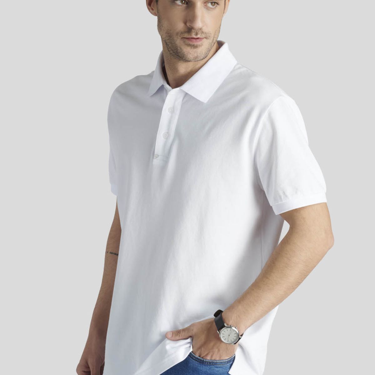 NEW MAN - Polo Nantes Heritage Blanco New Man