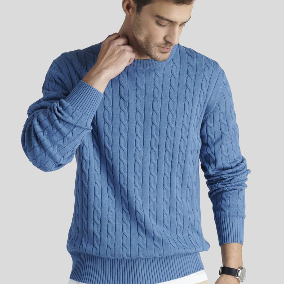 NEW MAN - Sweater Cambrils Heritage Gris New Man