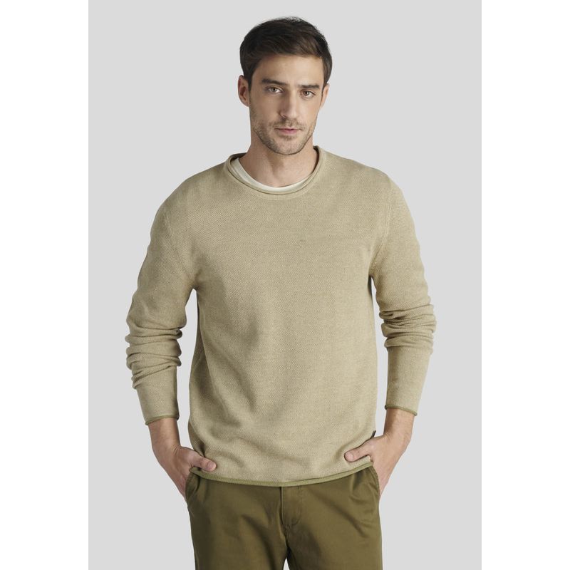 NEW MAN - Sweater Alicante Avant-Garde Beige New Man