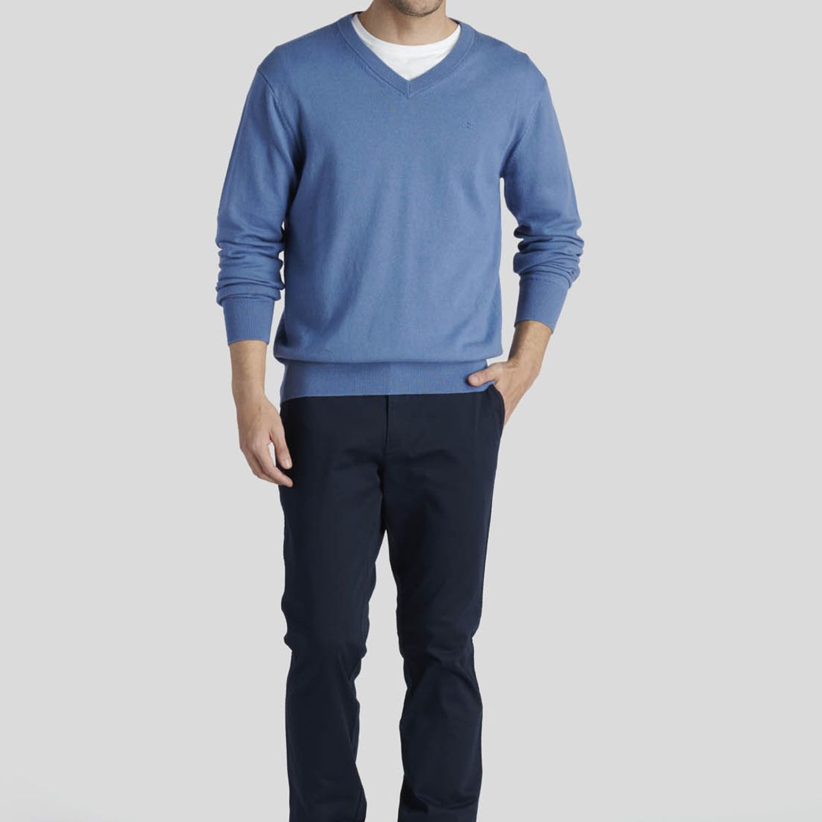 NEW MAN - Sweater Nantes Heritage Gris New Man