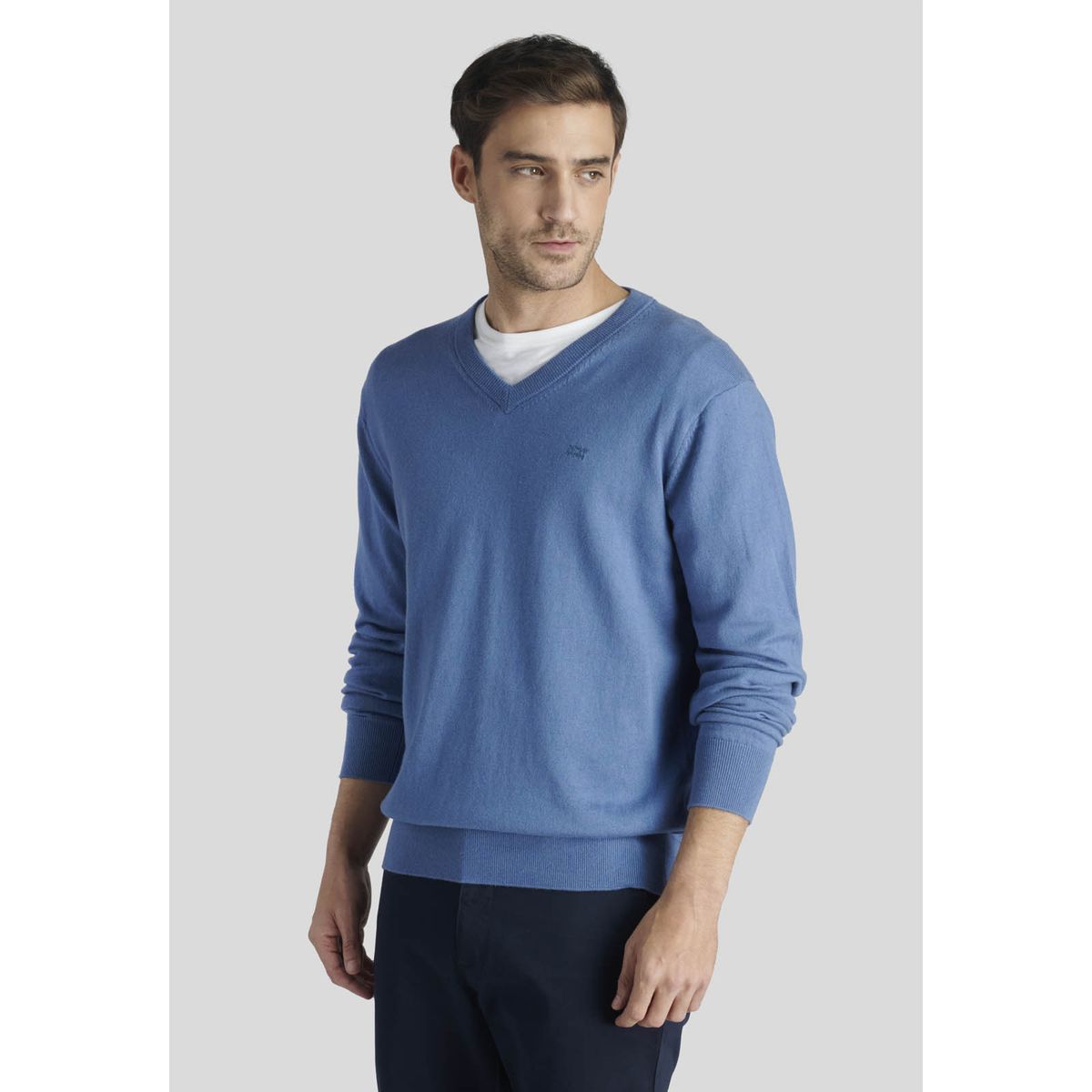 NEW MAN - Sweater Nantes Heritage Gris New Man