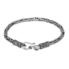 GENERICO - Pulsera Masculina Camino Del Inca Plata Fina 925 Moda Hombre