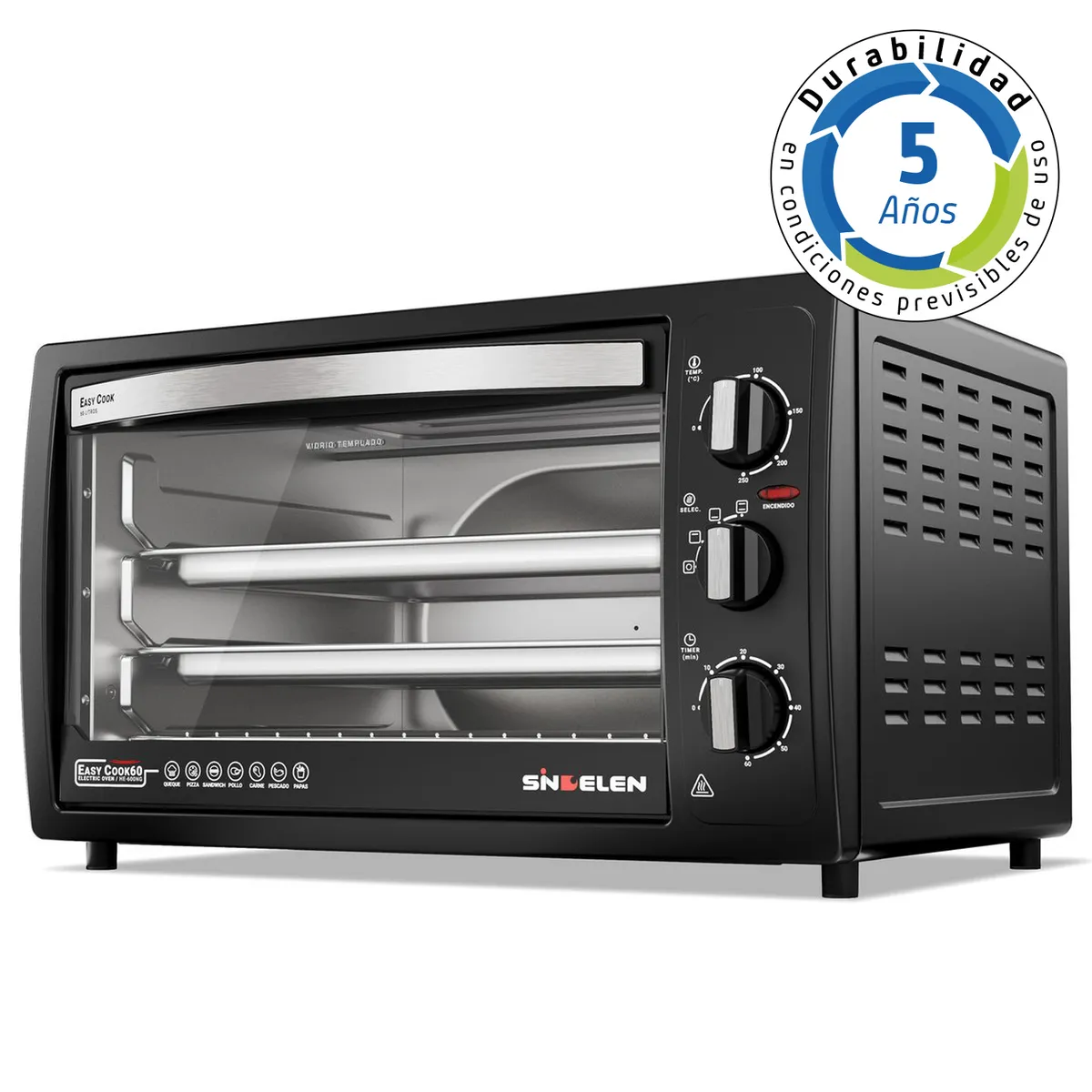 Horno Eléctrico HE-600NG • Easy Cook 60N, marca SINDELEN - Foto Principal