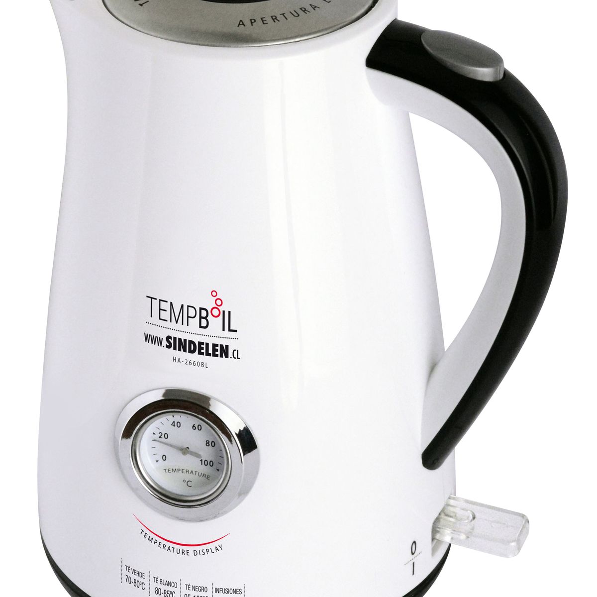 SINDELEN - Hervidor Electrico Sindelen Ha-2660bl 1,7lts Termometro