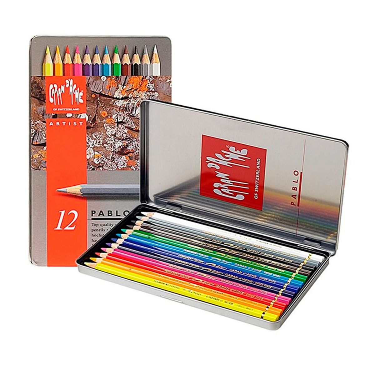 GENERICO - Lápices de Colores Pablo Caran d'Ache (12 Colores)