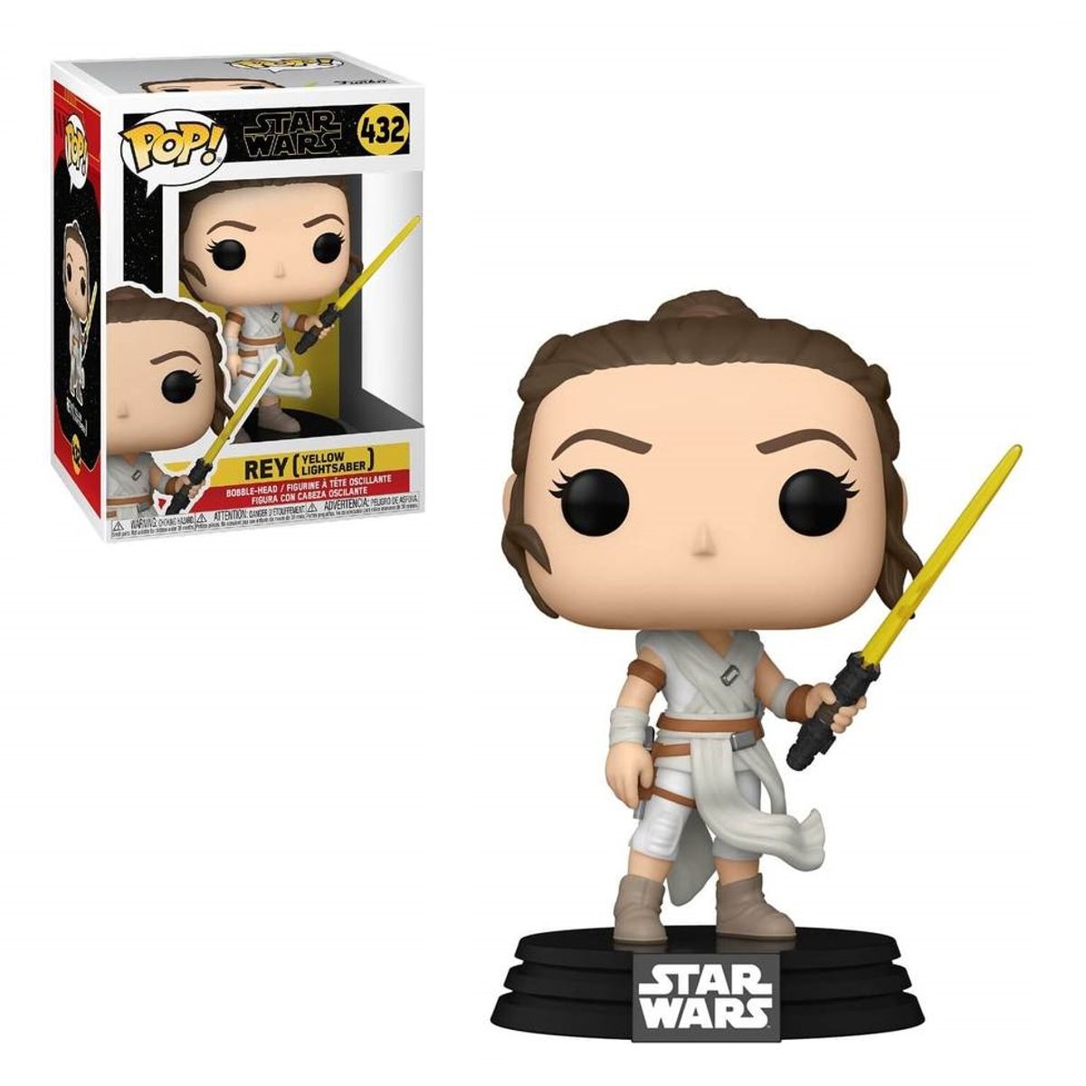 FUNKO - FUNKO POP! Star Wars - Rey Yellow Light Saber 432