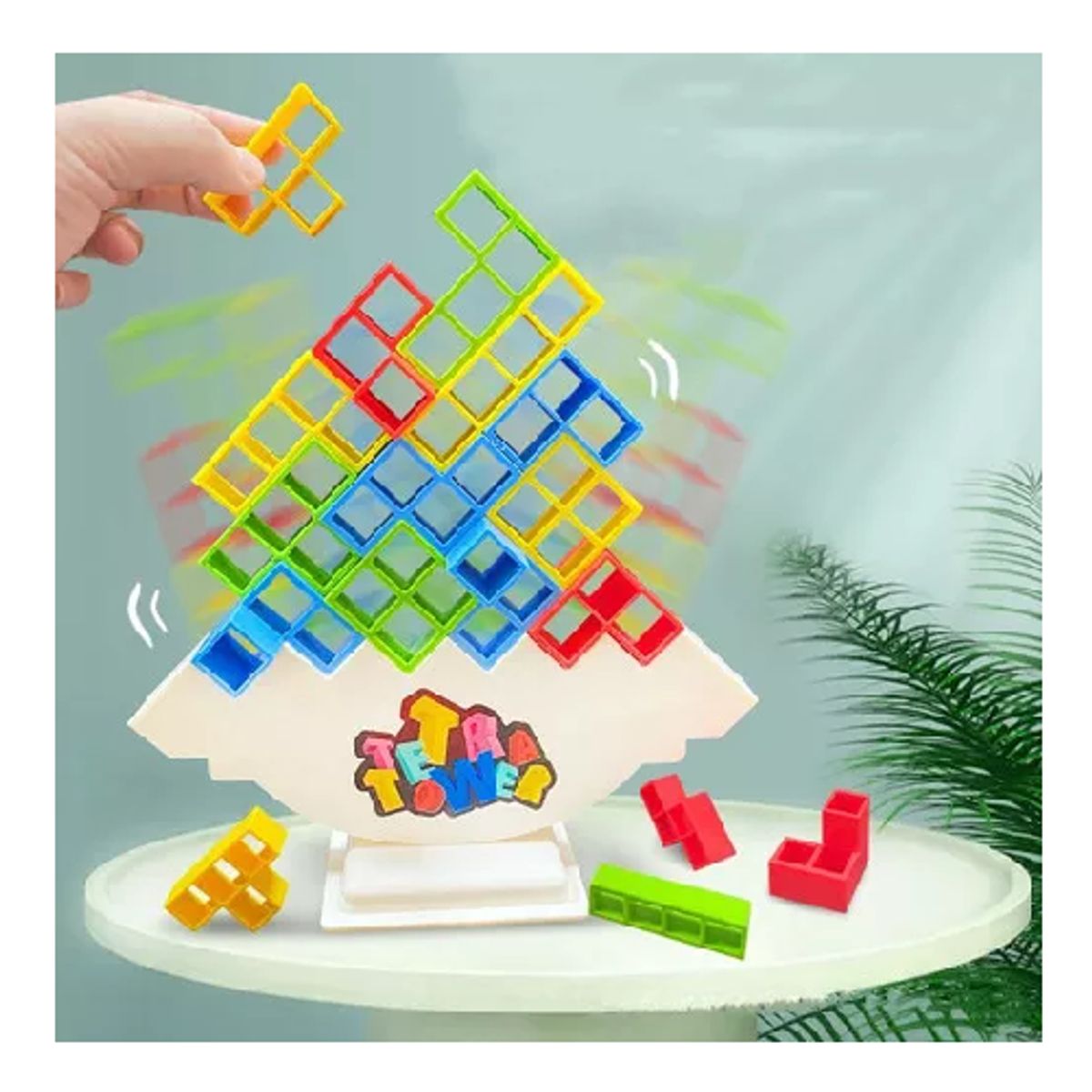 GENERICO - Bloques de Tetris para niños 16-48 piezas juego de mesa multicolor