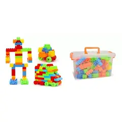 GENERICO - Pack 150 pcs bloques de construcción para niños multicolor
