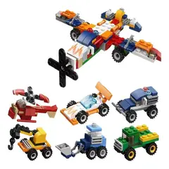 GENERICO - Bloques de construcción figuras de transporte 6 en 1
