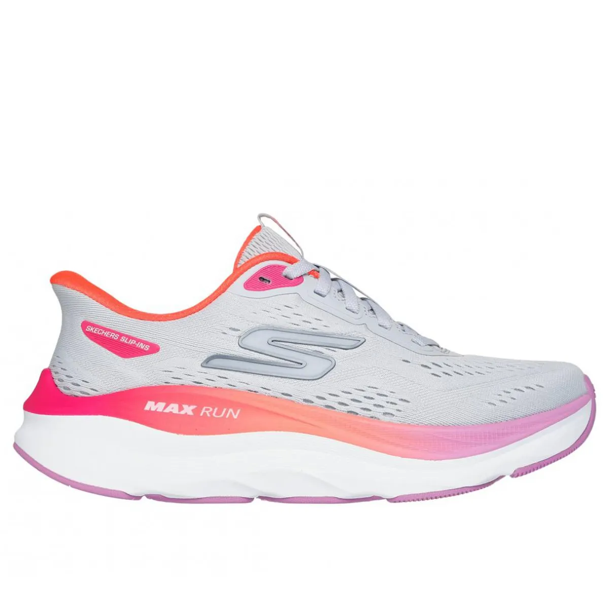 SKECHERS - Zapatillas Mujer Slip-ins Max Run Gris MT Skechers