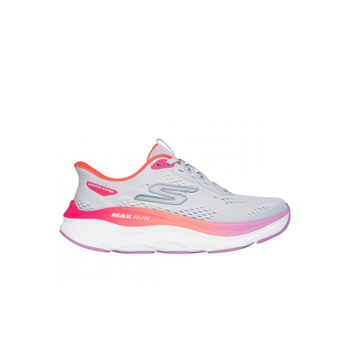 SKECHERS - Zapatillas Mujer Slip-ins Max Run Gris MT Skechers