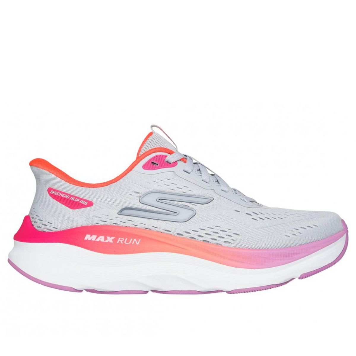 SKECHERS - Zapatillas Mujer Slip-ins Max Run Gris MT Skechers