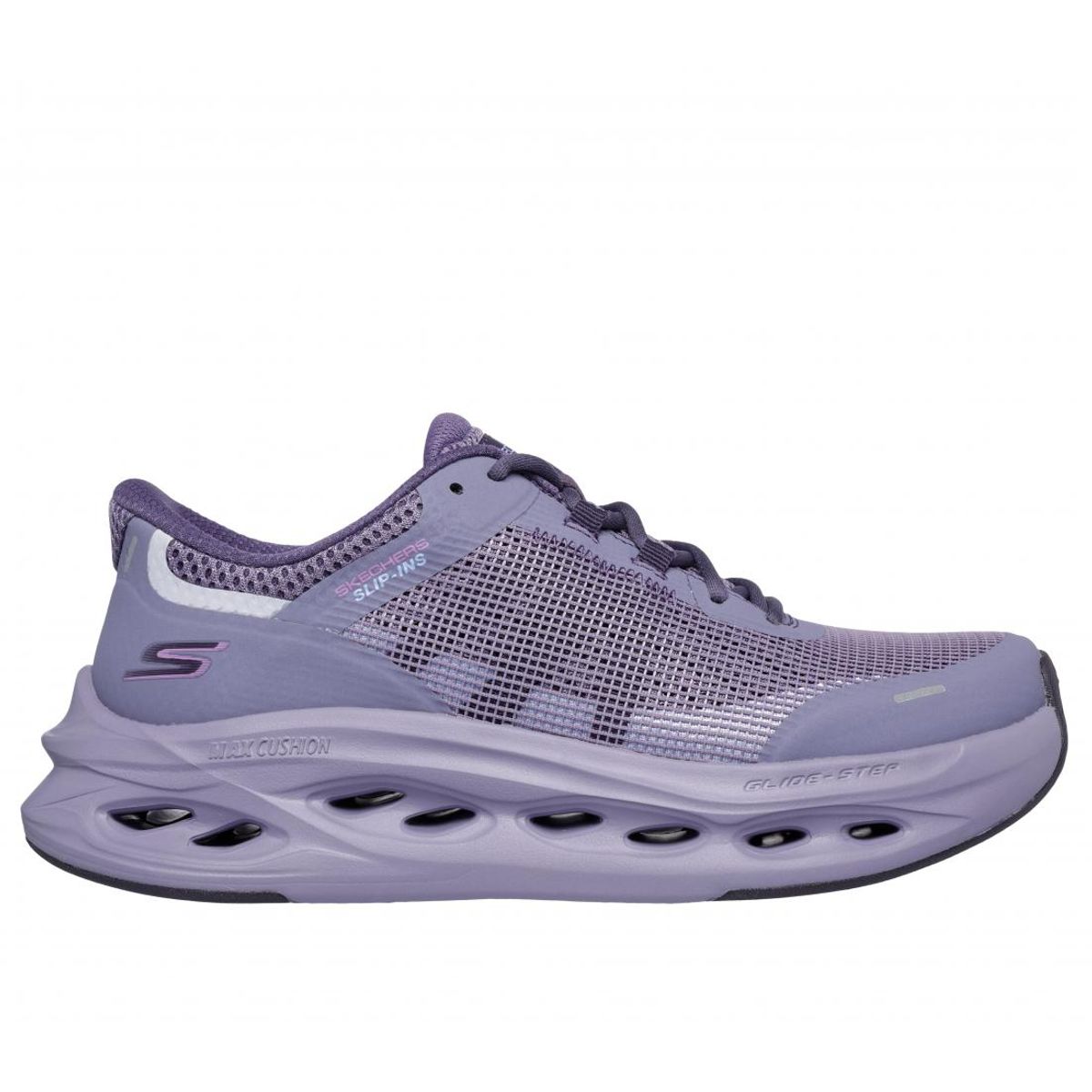 SKECHERS - Zapatillas Mujer Slip-ins Max Cushioning GlideStep Morado Skechers