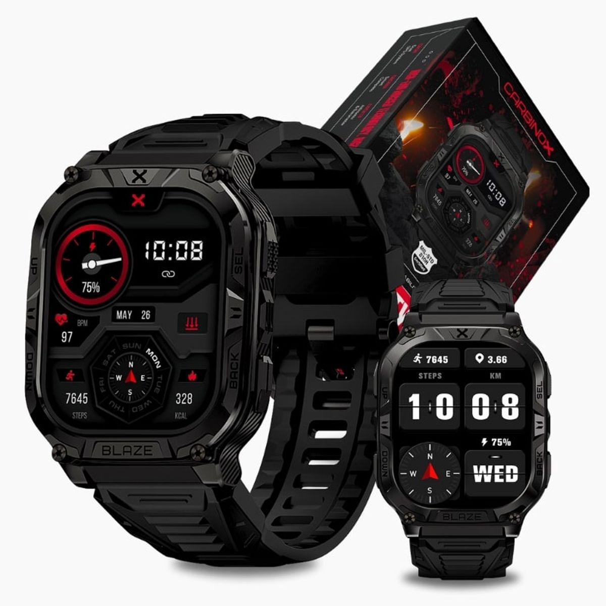 CARBINOX - Smartwatch Carbinox Blaze Gps Táctil Amoled Waterproof Sport
