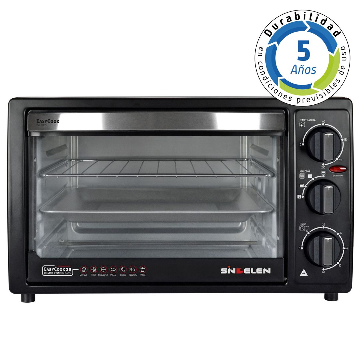Horno Eléctrico HE-255NG • Easy Cook 25, marca SINDELEN - Foto Principal