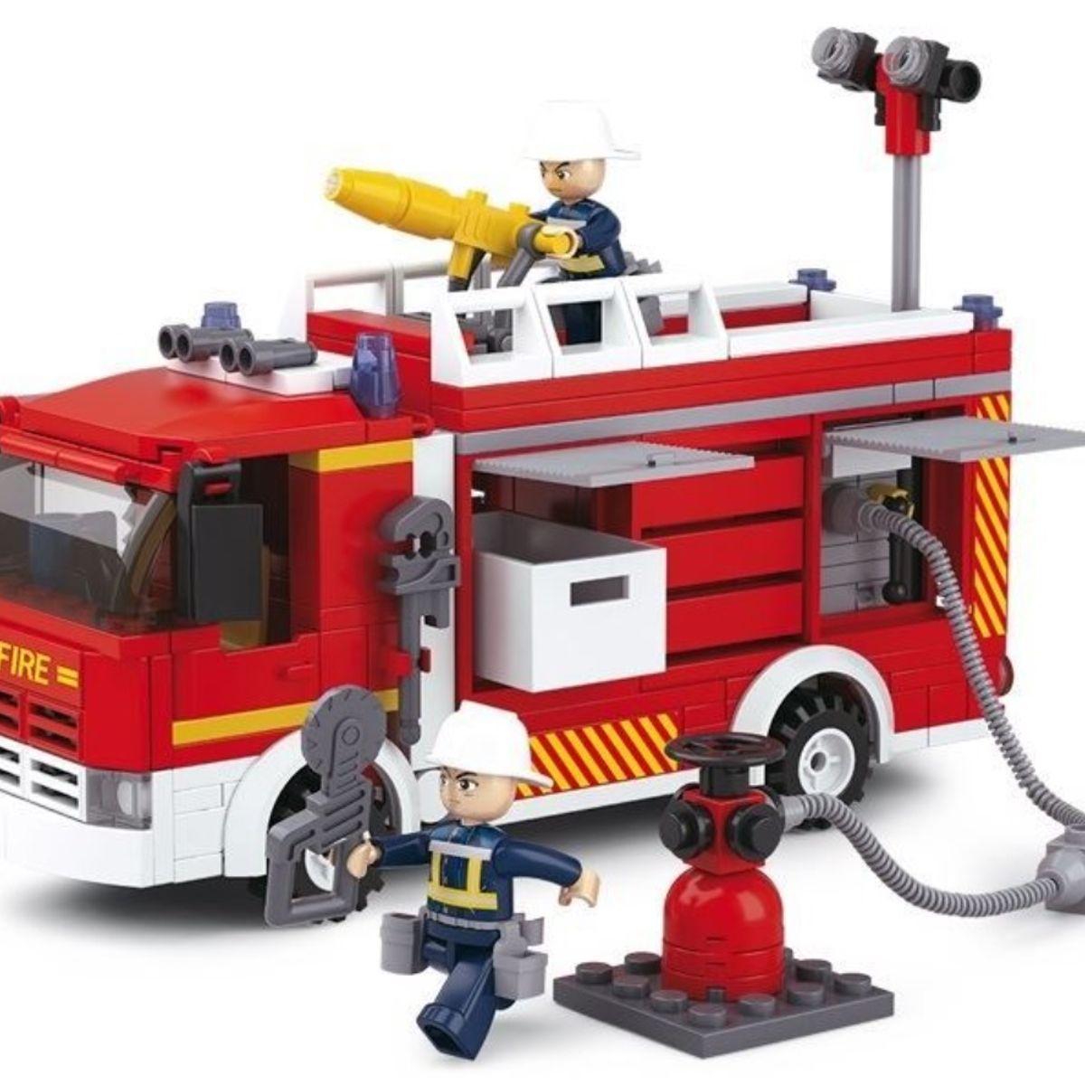 SLUBAN - Camion de Bomberos Cisterna Compatible Lego