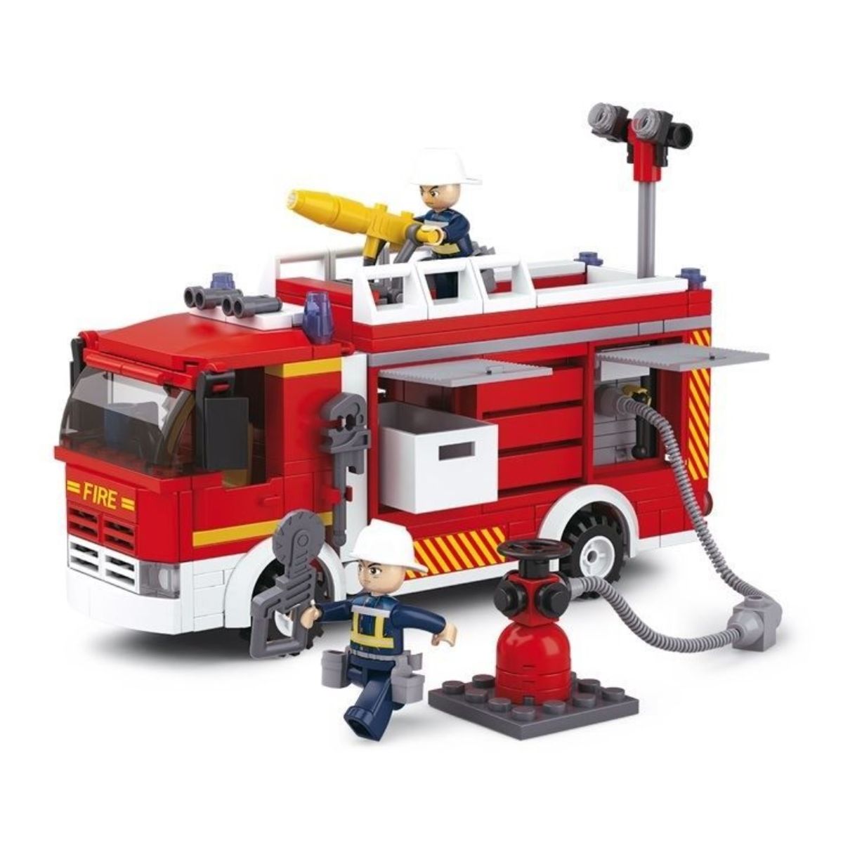SLUBAN - Camion de Bomberos Cisterna Compatible Lego