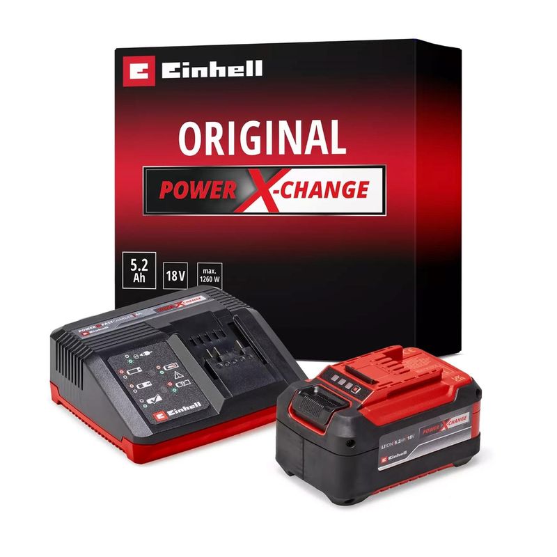 EINHELL - Kit Batería 5.2Ah + Cargador Rápido 18V Einhell