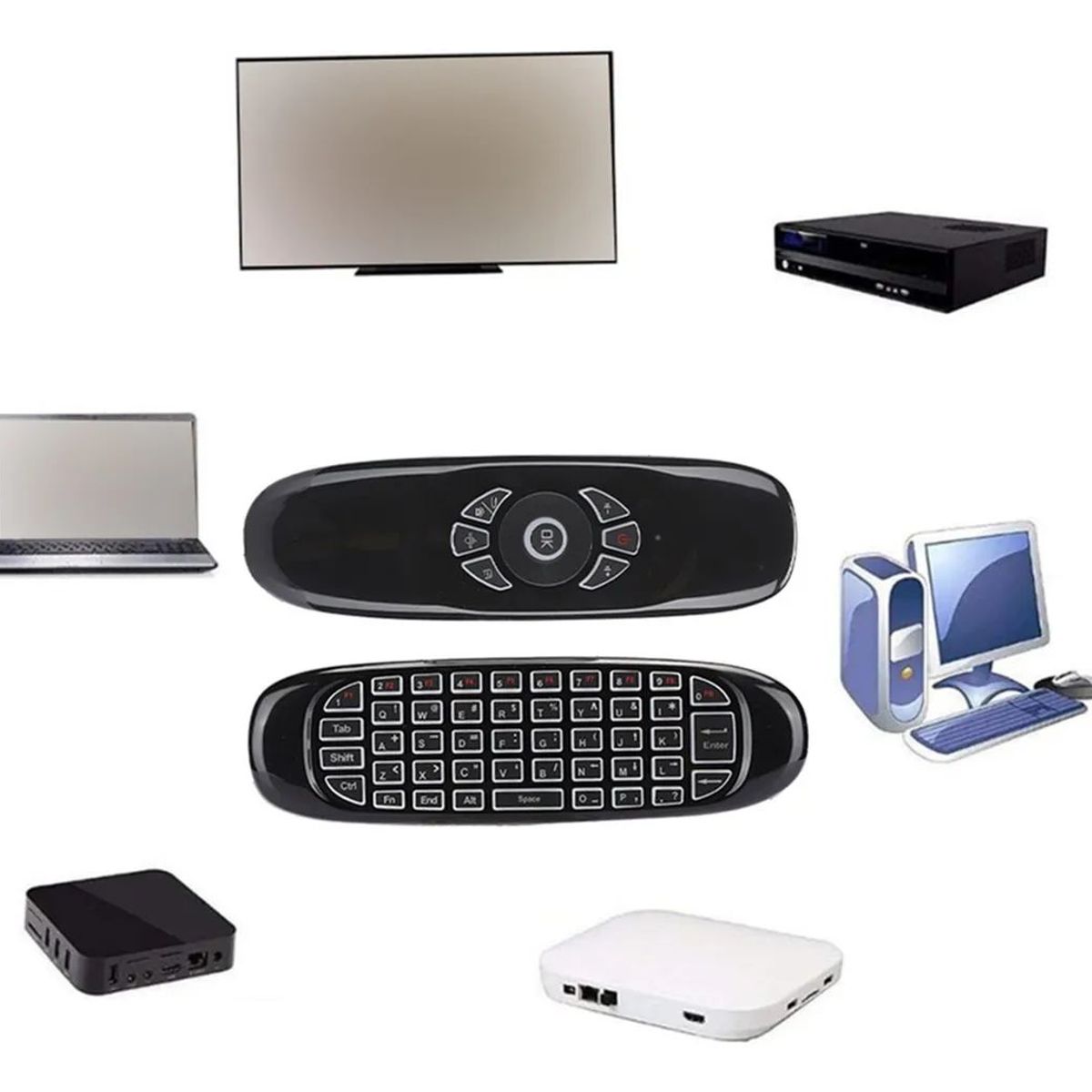 SHOP EHOME BAG - Ratón Remoto C120 Usb 24g Con Sensor De Movimiento Air Fly