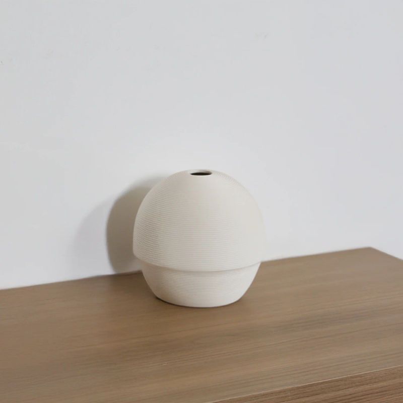 RE DECORA - Jarrón Decorativo Medio Circular Moderno