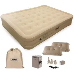 OVERFIT - Colchón Inflable Electrico 2 Plazas Bomba Portatil