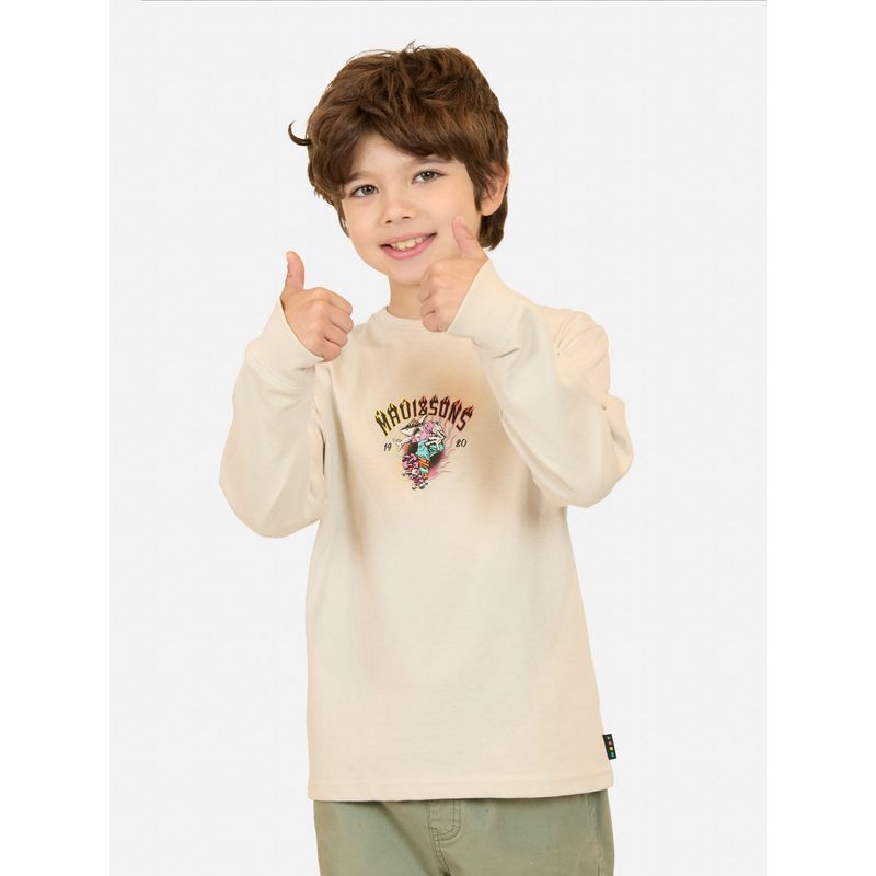 MAUI AND SONS - Polera ML Sandstorm Blanco Infantil Maui And Sons - Blanco