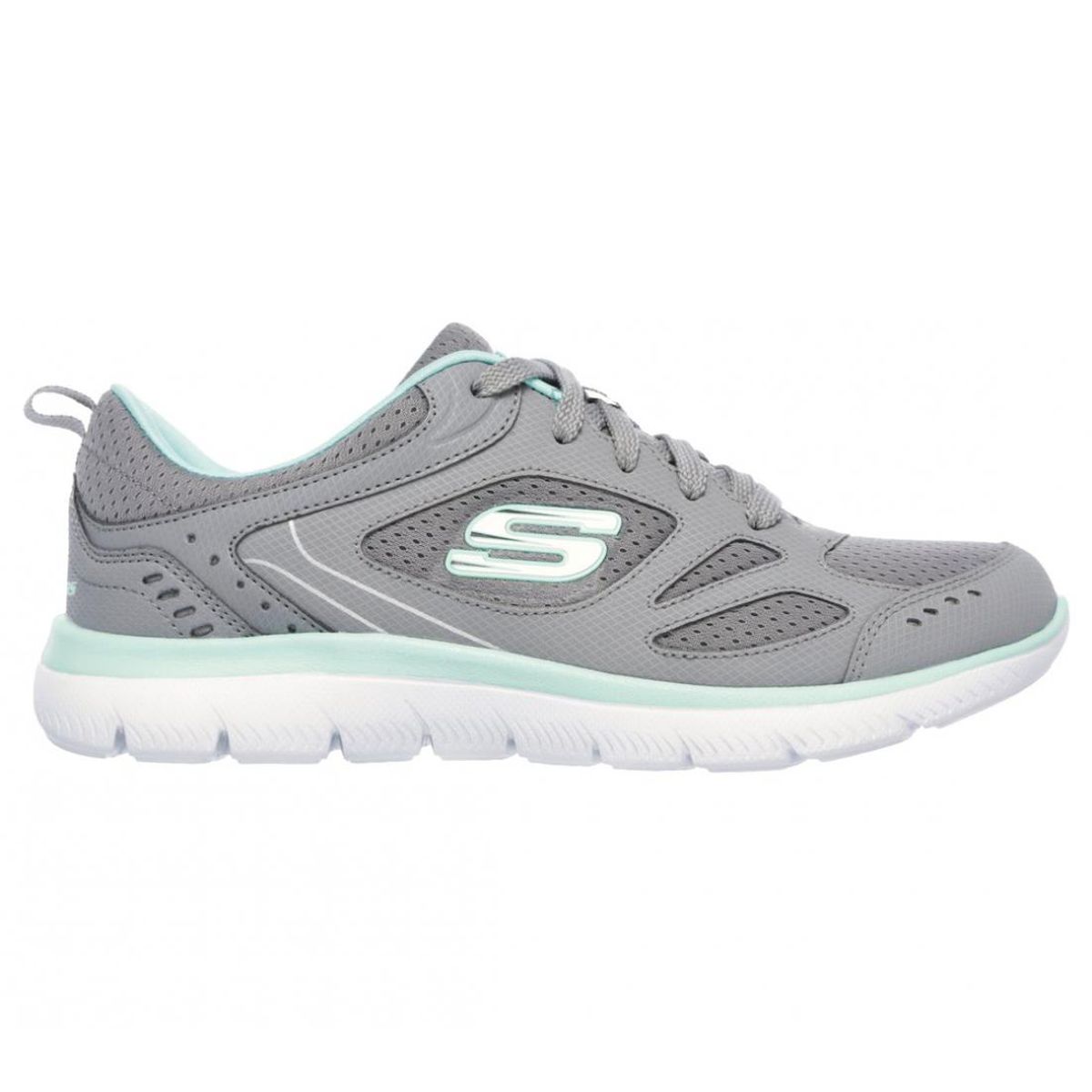 SKECHERS - Zapatillas Mujer Summits Suited Gris TQ Skechers