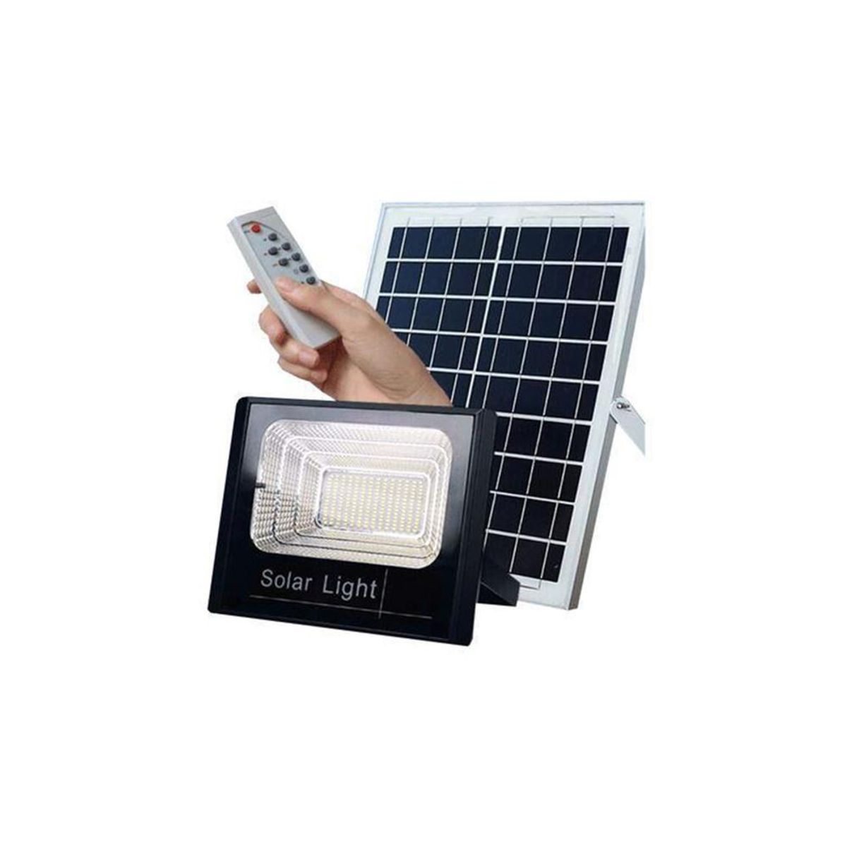 DETODOYMAS - Foco Led 120w + Panel Solar + Control DETODOYMAS