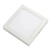 Pack 10 Foco Panel Plafón Led 18w Sobrepuesto Cuadrado Frio - Blanco