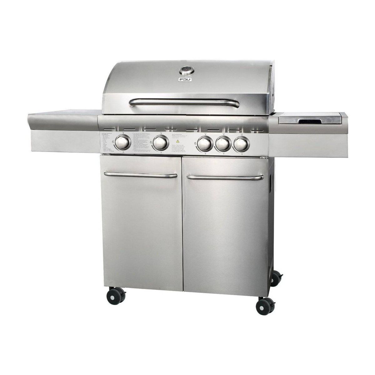 FDV - Parrilla A Gas Licuado Fdv Elite 5 Quemadores