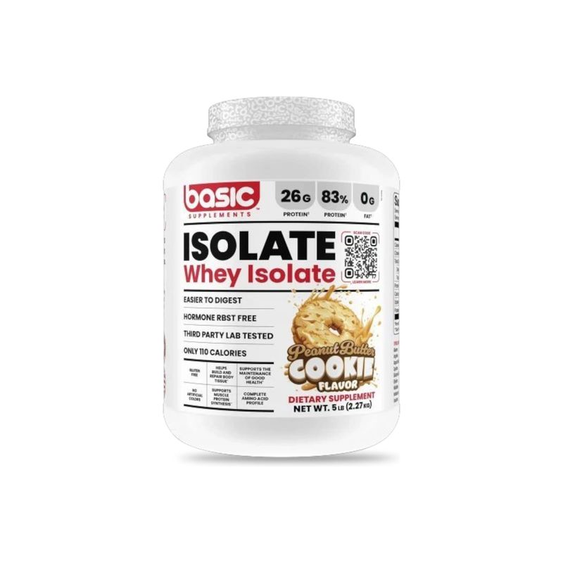 GENERICO - PROTEINA WHEY ISOLATE 5LBS PEANUT BUTTER COOKIE- BASIC