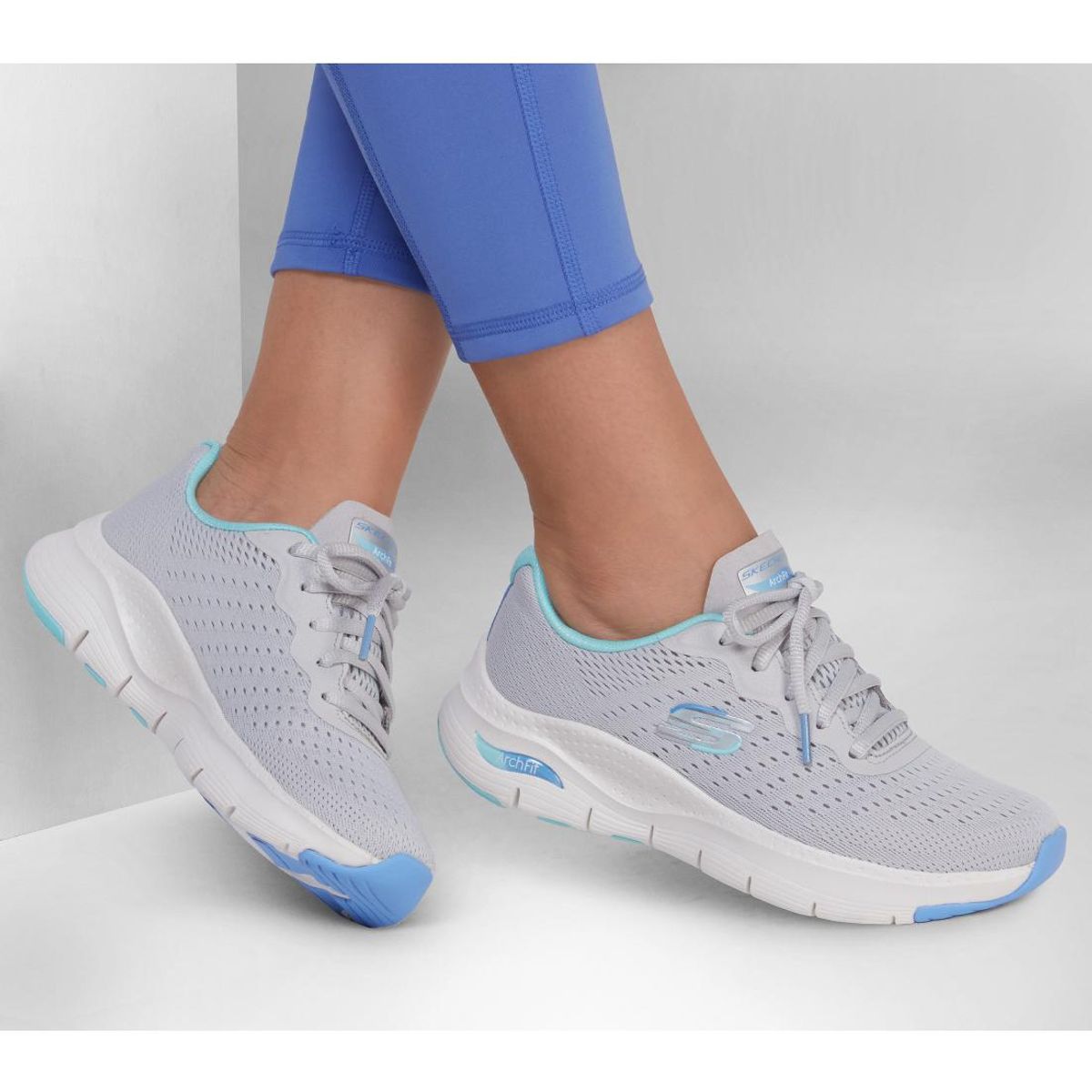 SKECHERS - Zapatillas Mujer Arch Fit Infinity Cool Gris BL Skechers
